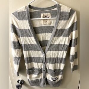 Hollister Striped Cardigan Medium